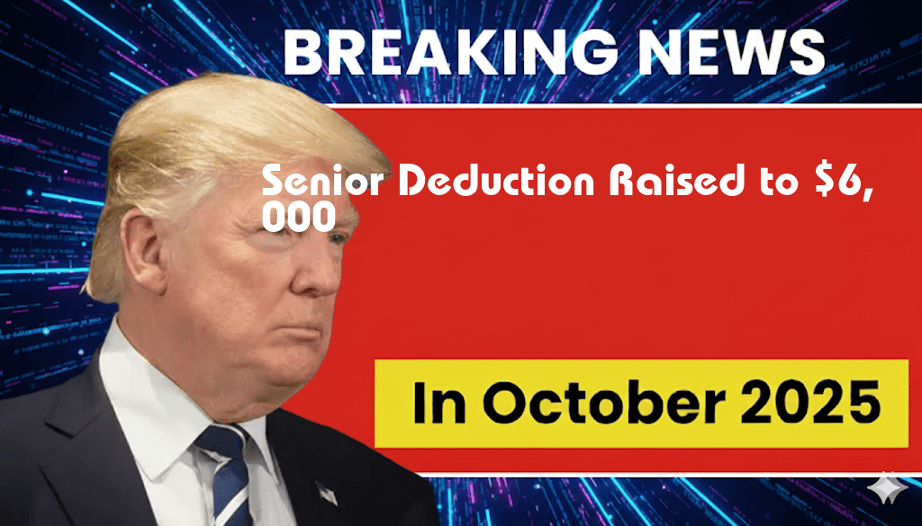 Enhanced Senior Deduction: $6,000 for 65+ Replaces $4,000 Limit