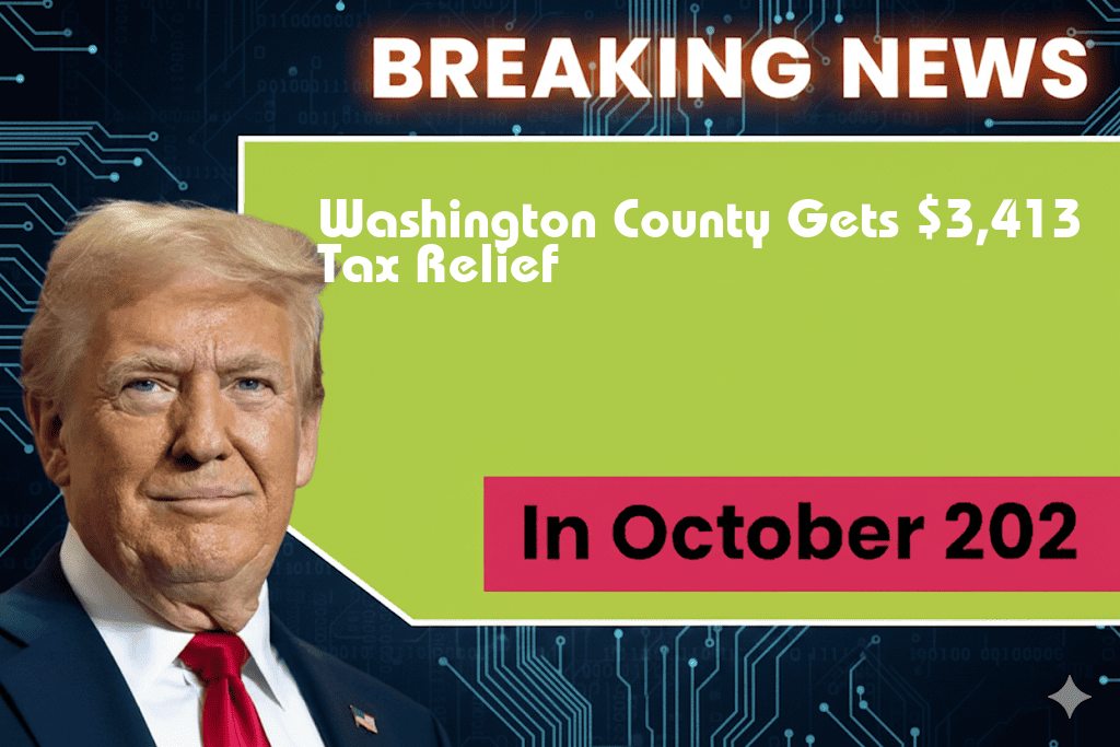 Washington County to Receive $3,413 in New Tax Relief from Trump Administration Legislation